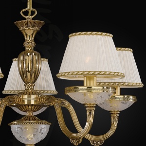 Candelabru din alama 5 brate design italian 6502 204473 universul-luminii.ro