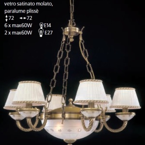 Candelabru din alama 6 brate design italian 4660 101613 universul-luminii.ro