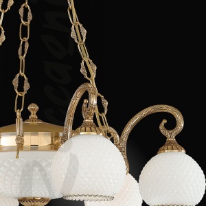 Candelabru din alama clasic 6+2L design italian 8500 204693 universul-luminii.ro