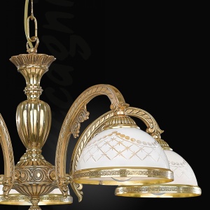 Candelabru din alama cu 5 brate design italian 7102 204573 universul-luminii.ro