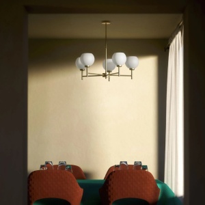 Candelabru din alama stil modern Art Deco Spheres - Img 6