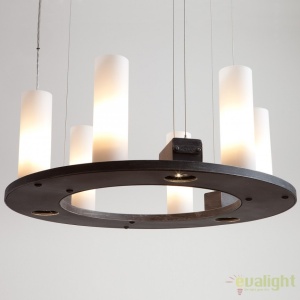 Candelabru din fier forjat cu 6 surse de lumina, HL 2557