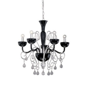 Candelabru elegant 5 brate Lilly sp5 nero