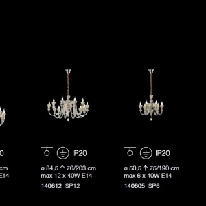 Candelabru elegant stil clasic cu 18 brate STRAUSS SP18 140629 175873 universul-luminii.ro