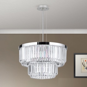 Candelabru, Lustra LED design LUX PRISM, chrome 197283 universul-luminii.ro