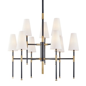Candelabru LUX design clasic BOWERY bronz antichizat, cu 9 surse de lumina
