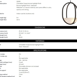 Candelabru LUX design deosebit Scapa - Img 6
