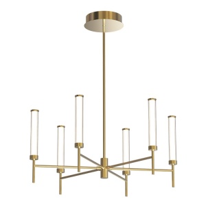 Candelabru metal auriu periat, LED LIGHT 46W 3000K