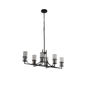 Candelabru modern design elegant Belle negru/clar - Img 3