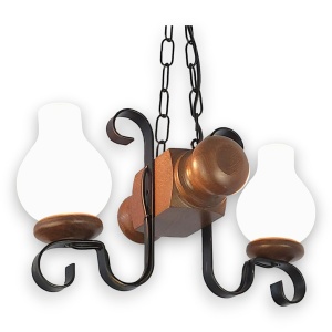 Candelabru rustic fabricat manual din lemn Rustic WOOD-RU-SP2 - Img 16