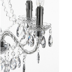 Candelabru stil clasic cu 5 brate JEWEL transparent 1585 FTP 65533 universul-luminii.ro