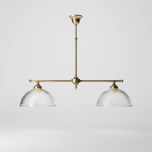 Candelabru stil neoclasic din alama si sticla Elide
