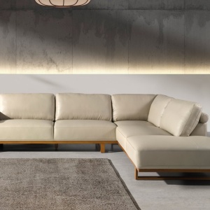 Coltar dreapta LUX design italian Cowhide sand - Img 8