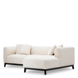 Coltar LUX design LUX cu sezlong dreapta Corso Lounge, Lyssa off-white - Img 3