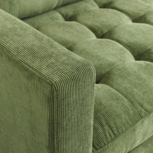 Coltar modern, Catifea raiata, Verde, STOCKHOLM 220cm - Img 10