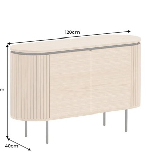 Comoda cu furnir de stejar ATELIER 120cm - Img 5