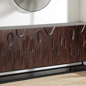 Comoda cu model 3D, Lemn Salcam, Maro, DUNE 175cm - Img 9