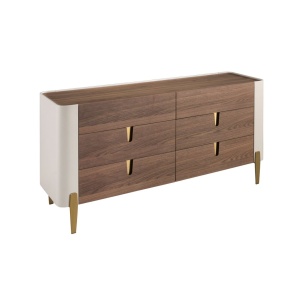 Comoda deosebita design LUX Walnut-Bej