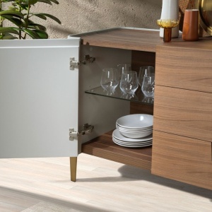 Comoda deosebita design LUX Walnut-Bej - Img 7
