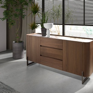 Comoda deosebita design LUX Walnut-Marble - Img 3