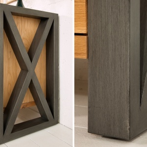 Comoda design industrial Thor 200cm, stejar salbatic - Img 2