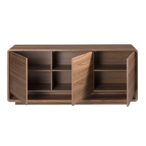 Comoda design LUX cu 3 usi Walnut - Img 5