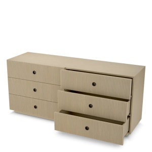 Comoda design LUX, Furnir de stejar albit, Dimitrios - Img 3