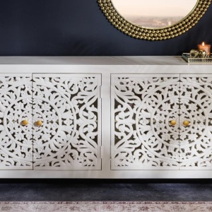 Comoda design oriental MARRAKECH 170cm, alb - Img 8