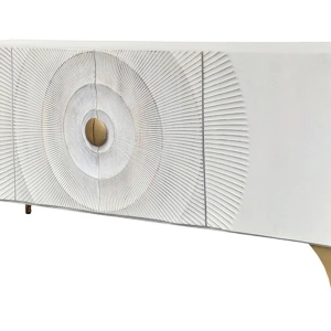Comoda design vintage Golden Sunset 180cm alb - Img 3
