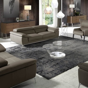 Comoda eleganta design LUX Walnut/Black AC-191-M - Img 8