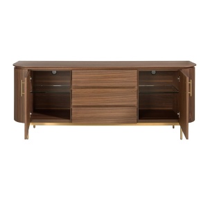 Comoda moderna design LUX Wood and Gold - Img 5