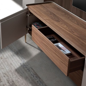 Comoda TV deosebita design LUX Walnut-Bej - Img 5