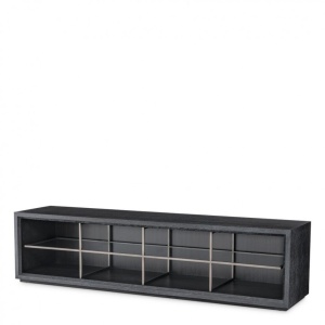 Comoda TV design elegant LUX Hennessey L, gri carbune 115112 HZ