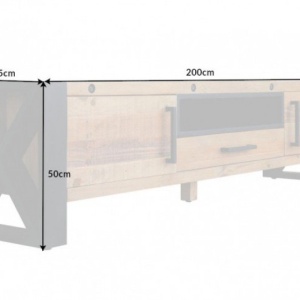 Comoda TV design industrial Thor 200cm - Img 5