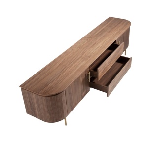 Comoda TV moderna design LUX Wood and Gold - Img 7