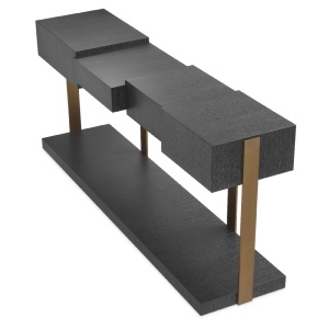 Consola design elegant LUX Nerone, gri carbune - Img 2