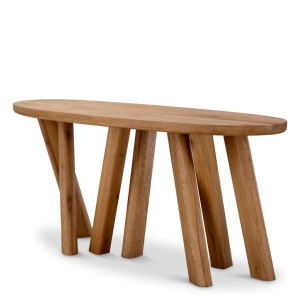 Consola design LUX din lemn de stejar Bayshore