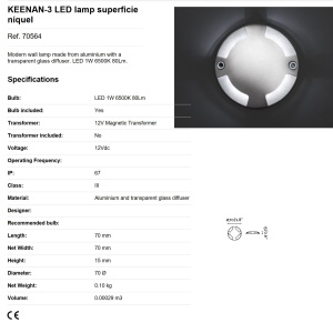 Corp aparent exterior IP67 LED Keenan 70564 176283 universul-luminii.ro