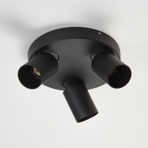 Corp aplicat cu 3 spoturi directionabile Moon 3 Bar, negru - Img 2