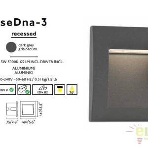 Corp de iluminat exterior incastrabil LED IP65 SEDNA-3 70148 56663 universul-luminii.ro