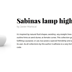 CORP DE ILUMINAT LED DECORATIV SABINAS LAMP HIGH 180713 universul-luminii.ro