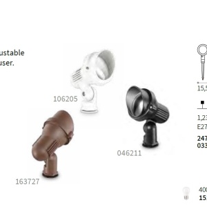 Corp iluminat exterior cu tarus IP65 TERRA PT1 SMALL NERO 046211 47313 universul-luminii.ro