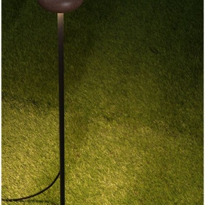 Corp iluminat exterior decorativ cu tarus CAMI H-80cm, ciment rosu - Img 8