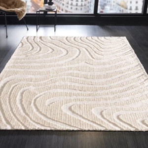 Covor modern cu model in valuri Wave 170x240cm crem-bej - Img 3