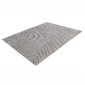 Covor modern cu model in valuri Wave 170x240cm gri