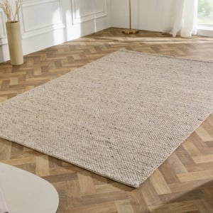 Covor WOOL 240x160cm gri argintiu din lana - Img 7