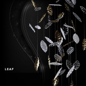 Element decorativ suspendat design frunze care cad din tavan Leaf A clear 200913 universul-luminii.ro
