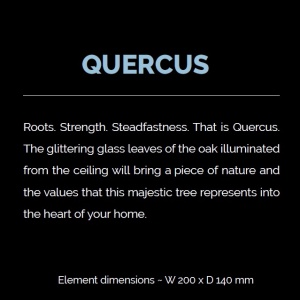 Element decorativ suspendat design frunze care cad din tavan QUERCUS 100453 universul-luminii.ro