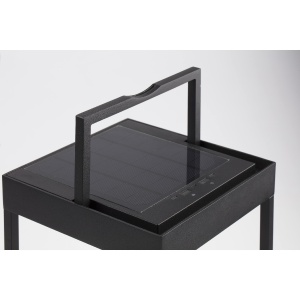 Felinar / Lampa LED solara portabila iluminat exterior decorativ IP65 KASP H-50cm 92473 universul-luminii.ro