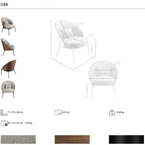 Fotoliu avangardist si modern design italian Style - Img 10